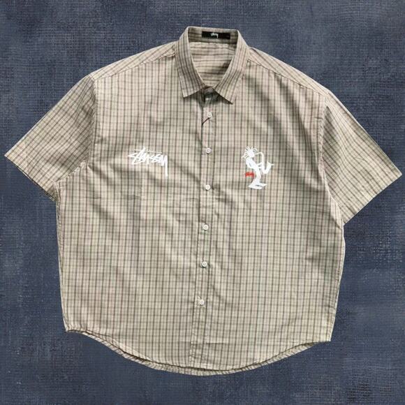 STUSSY Men's Brown Short Sleeve - Picture 1 of 4